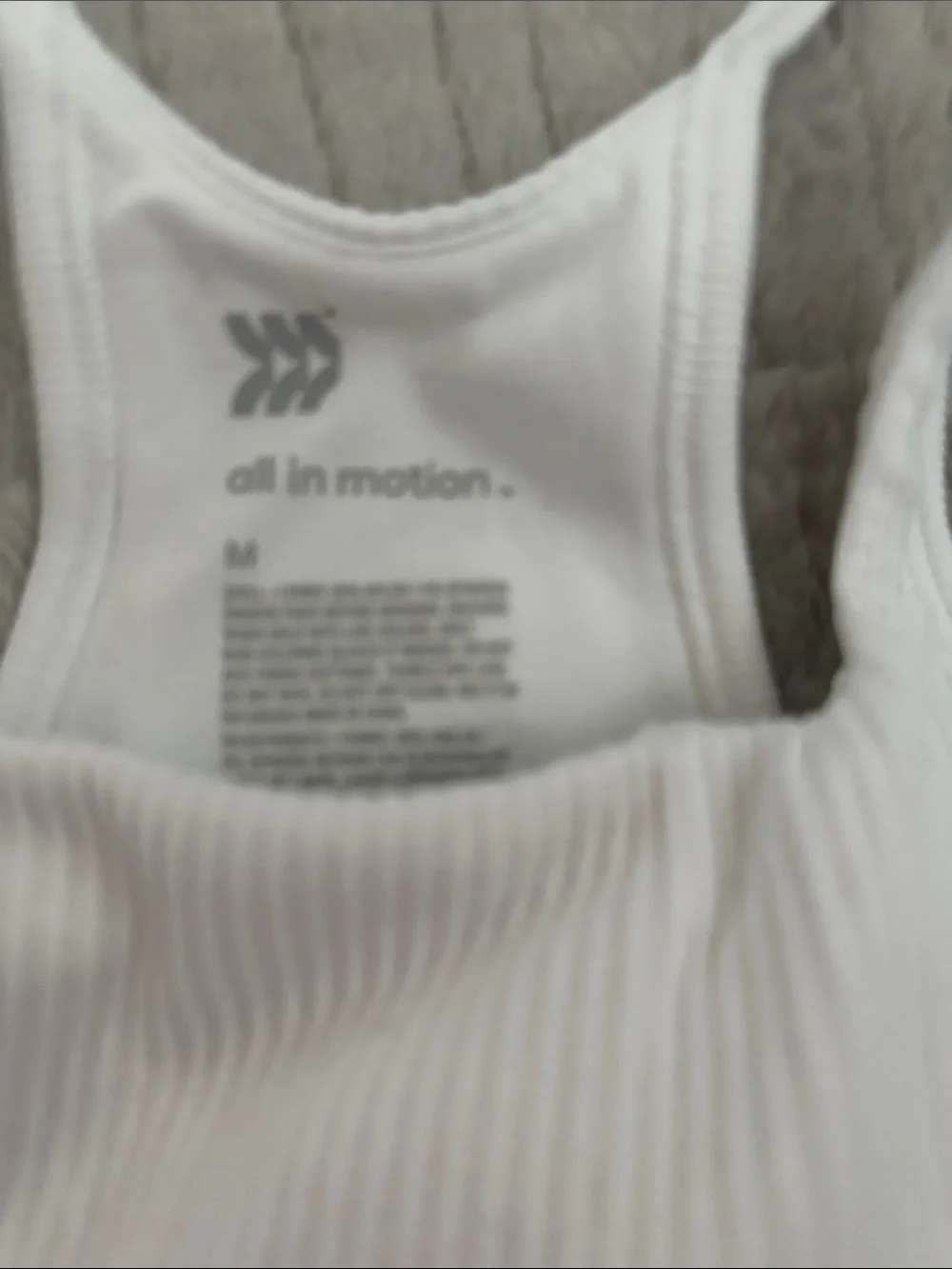 Target white  Ribbed Crop Tank - Picture 2 of 3